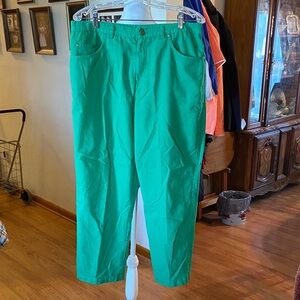 Women’s green pants. Size 14